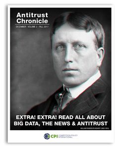 Antitrust Chronicle december 2017. Read all about big data, the news & antitrust.