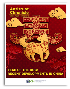 Antitrust Chronicle March 2018. Year Of The Dog: Recent Developments In China
