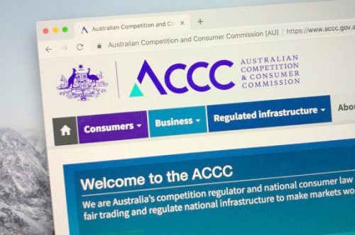 ACCC website homepage