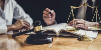 Judge with gavel image.