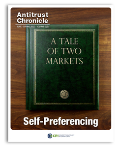 Antitrust Chronicle June ii Self-Preferencing cover